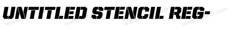 Untitled Stencil Reg字体转换